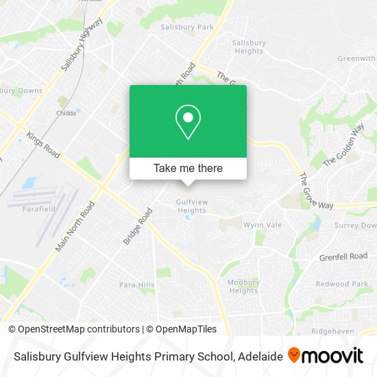 Mapa Salisbury Gulfview Heights Primary School