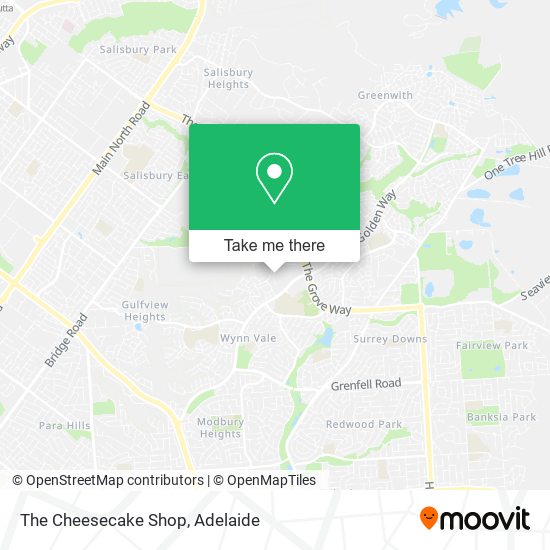 The Cheesecake Shop map