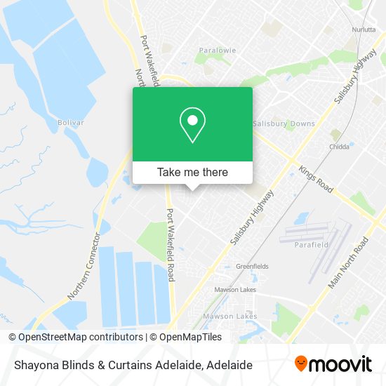 Shayona Blinds & Curtains Adelaide map