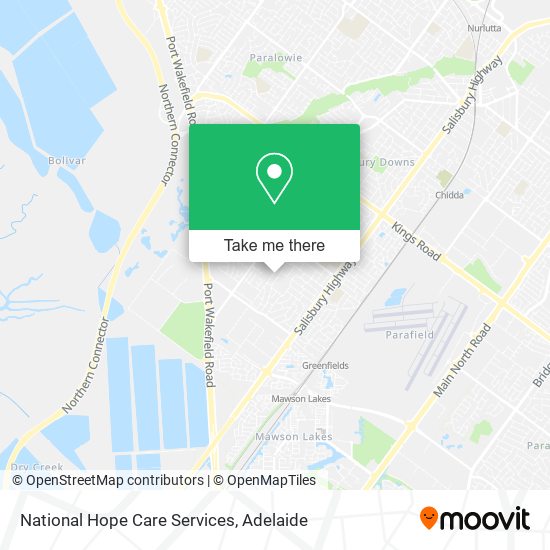 Mapa National Hope Care Services