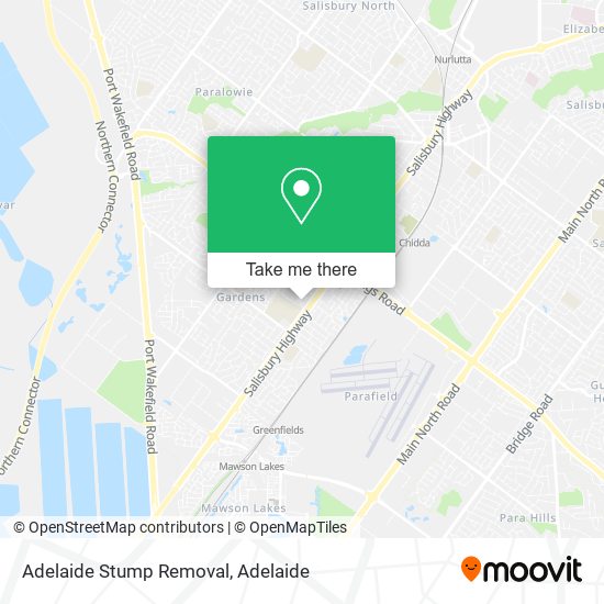 Mapa Adelaide Stump Removal