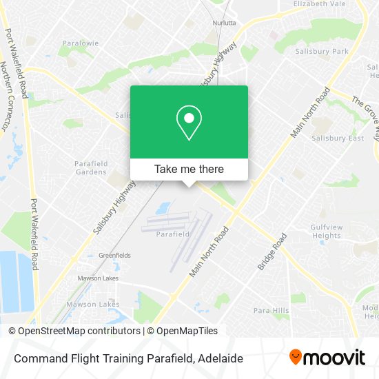 Mapa Command Flight Training Parafield