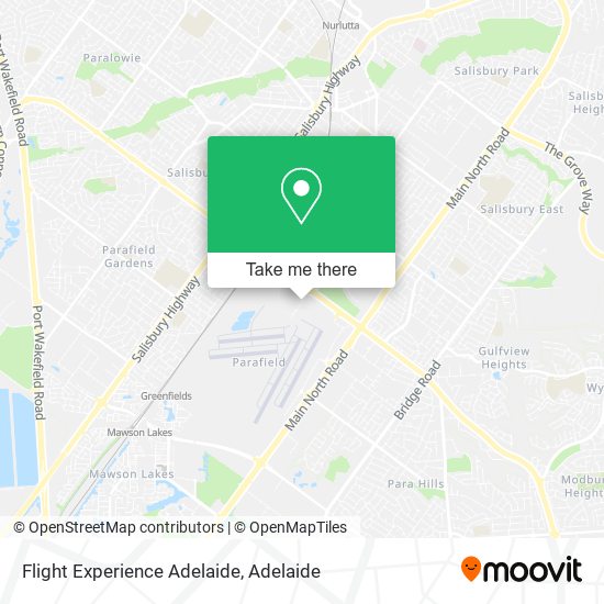 Flight Experience Adelaide map