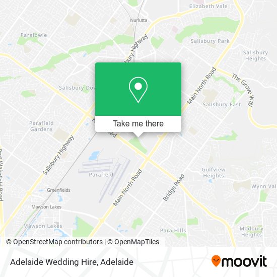 Adelaide Wedding Hire map