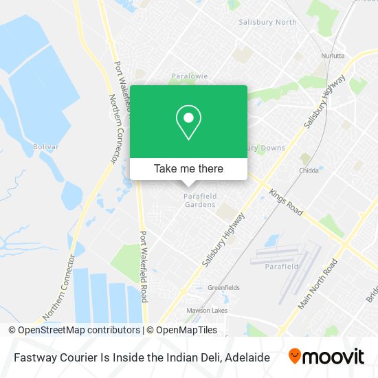 Fastway Courier Is Inside the Indian Deli map