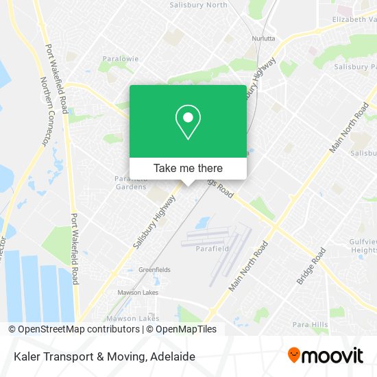 Kaler Transport & Moving map