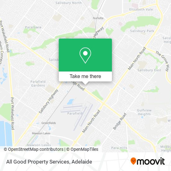 All Good Property Services map