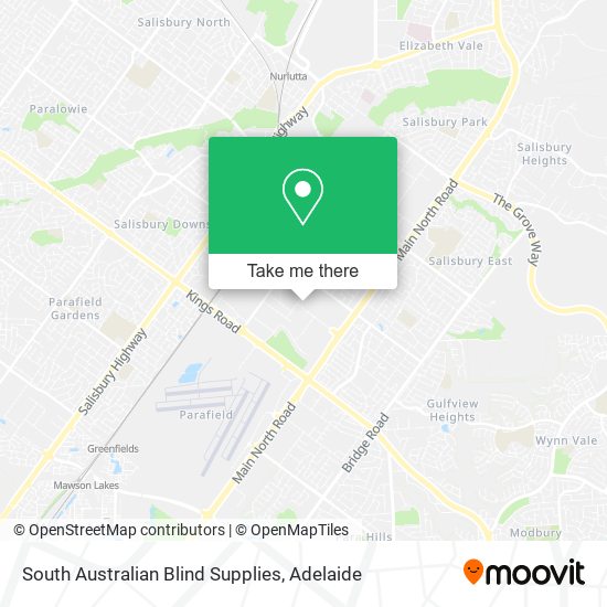 South Australian Blind Supplies map