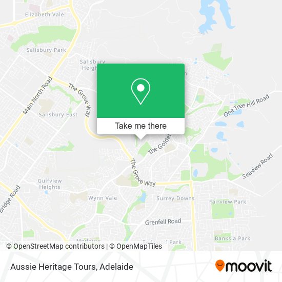 Mapa Aussie Heritage Tours