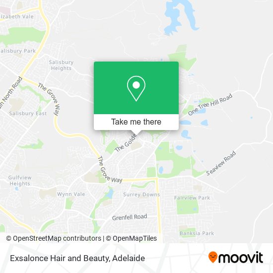 Exsalonce Hair and Beauty map