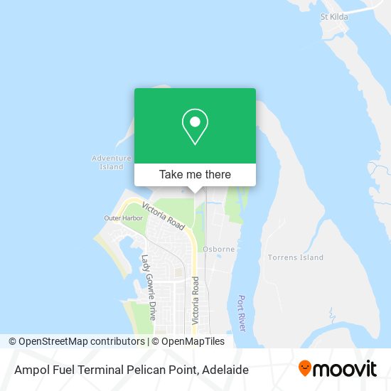 Ampol Fuel Terminal Pelican Point map