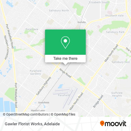 Gawler Florist Works map