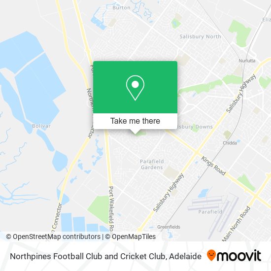 Mapa Northpines Football Club and Cricket Club