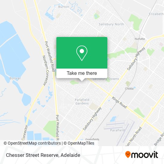 Mapa Chesser Street Reserve