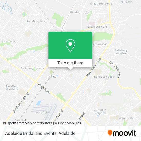 Adelaide Bridal and Events map