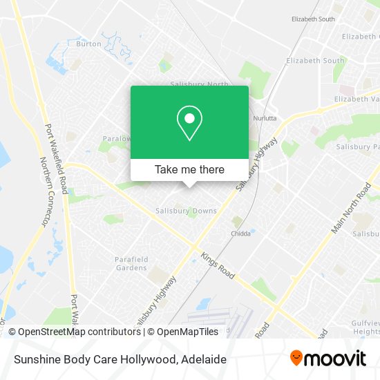 Mapa Sunshine Body Care Hollywood