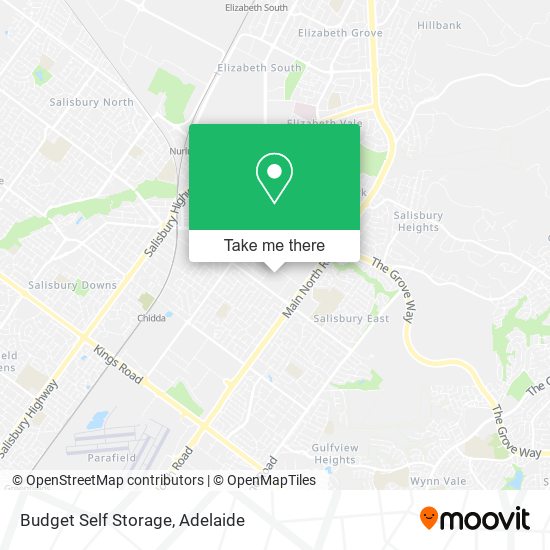 Mapa Budget Self Storage