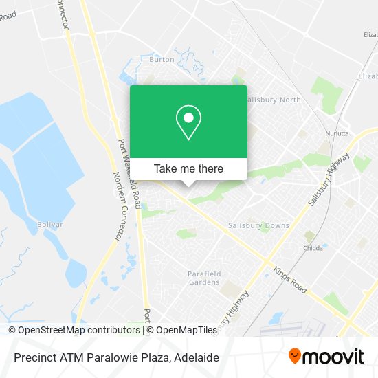 Precinct ATM Paralowie Plaza map