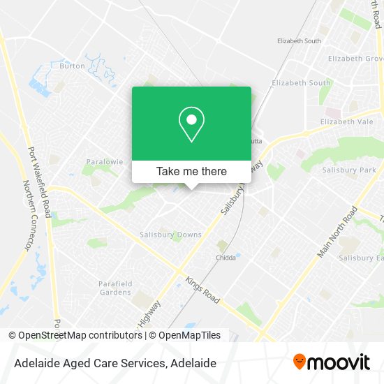 Adelaide Aged Care Services map