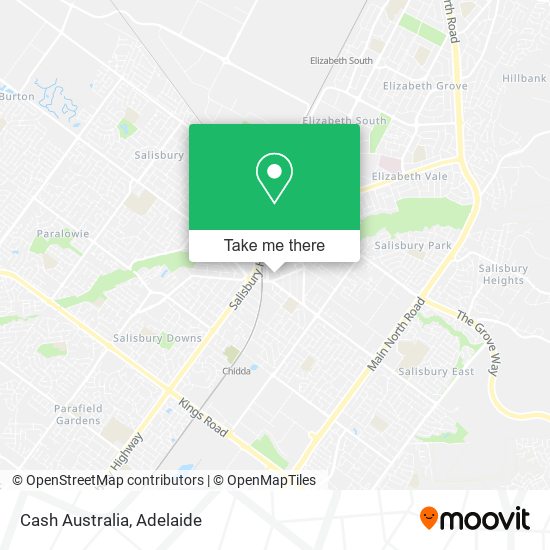 Mapa Cash Australia