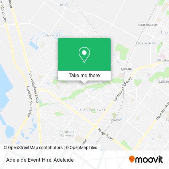 Mapa Adelaide Event Hire