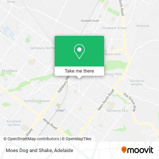 Moes Dog and Shake map