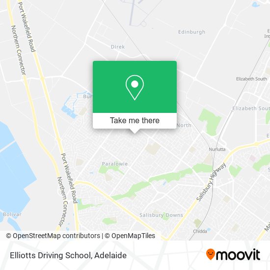 Mapa Elliotts Driving School