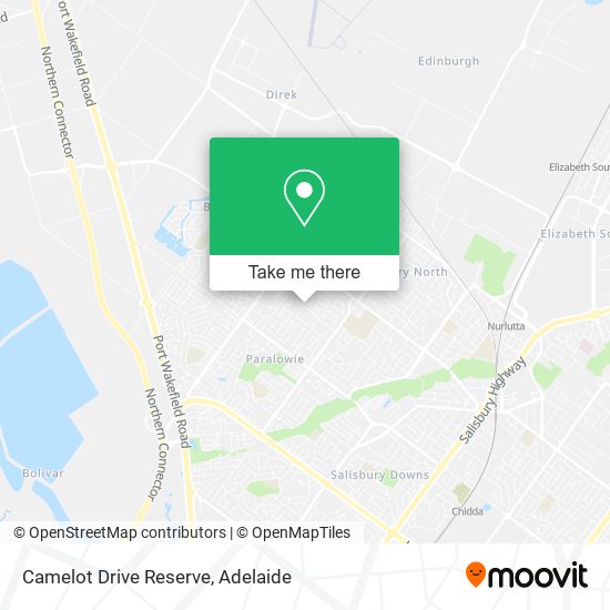 Camelot Drive Reserve map