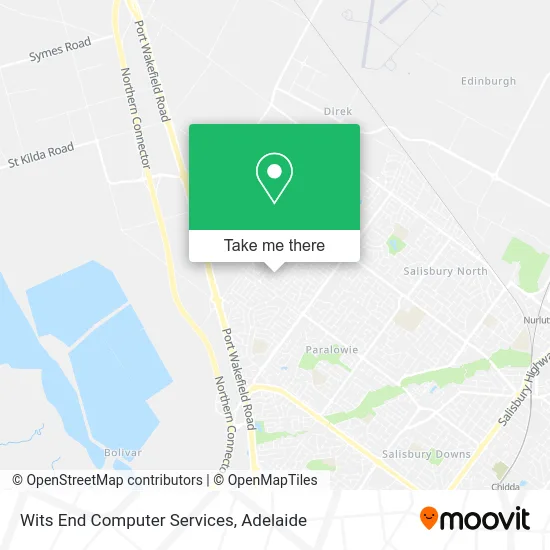 Mapa Wits End Computer Services