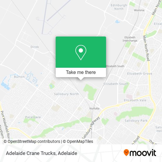 Mapa Adelaide Crane Trucks