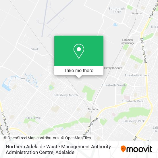 Northern Adelaide Waste Management Authority Administration Centre map