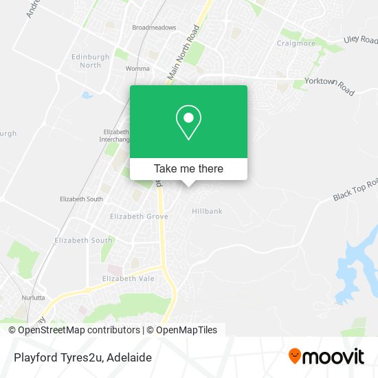 Playford Tyres2u map