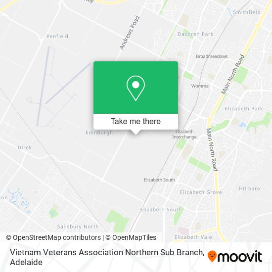 Mapa Vietnam Veterans Association Northern Sub Branch