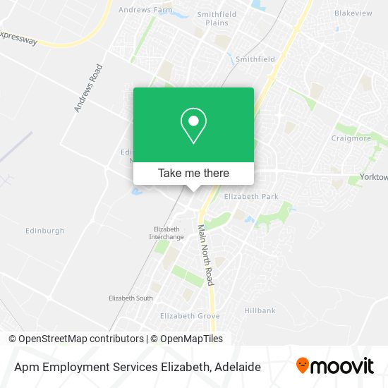 Apm Employment Services Elizabeth map