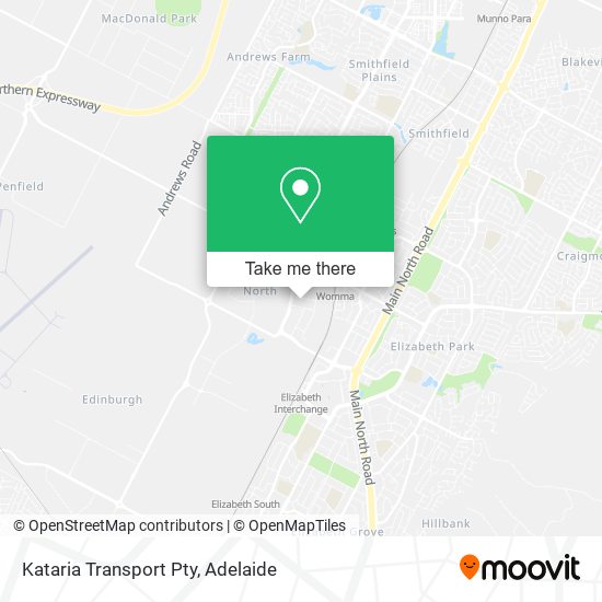 Kataria Transport Pty map