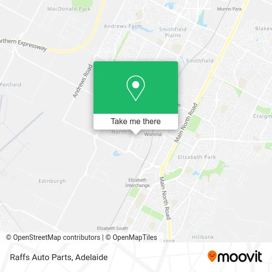 Mapa Raffs Auto Parts