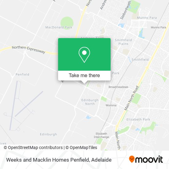 Weeks and Macklin Homes Penfield map