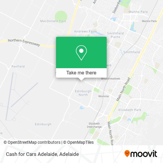 Cash for Cars Adelaide map