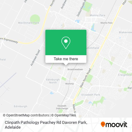 Mapa Clinpath Pathology Peachey Rd Davoren Park