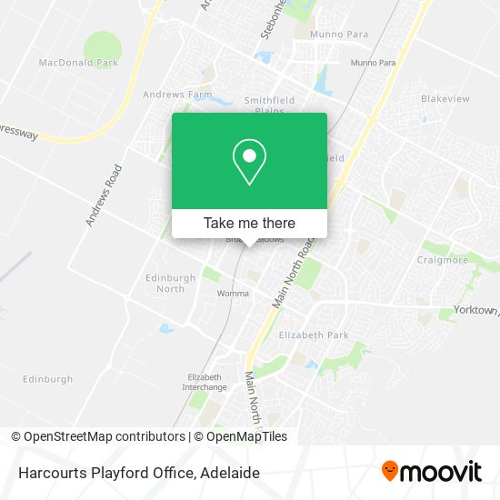 Mapa Harcourts Playford Office