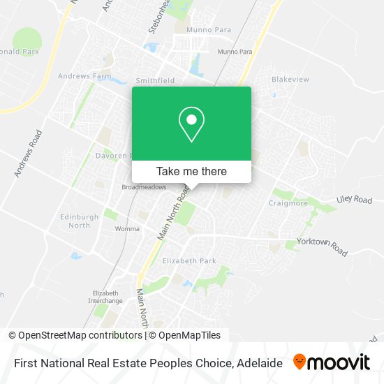 First National Real Estate Peoples Choice map