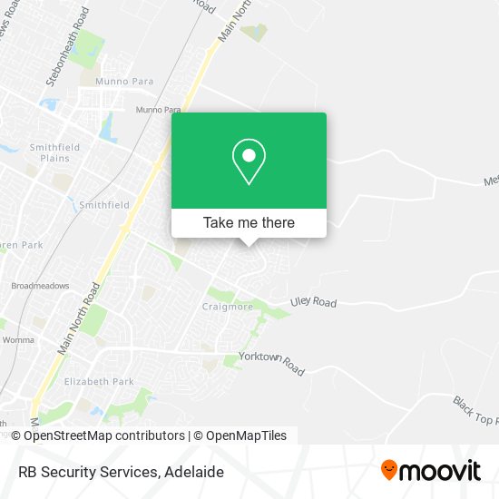 RB Security Services map