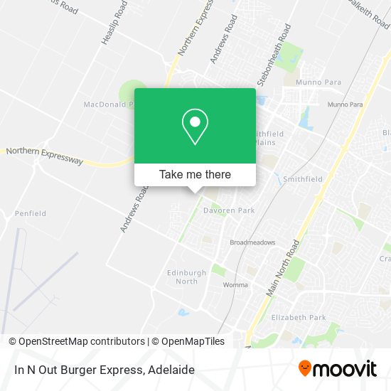 In N Out Burger Express map