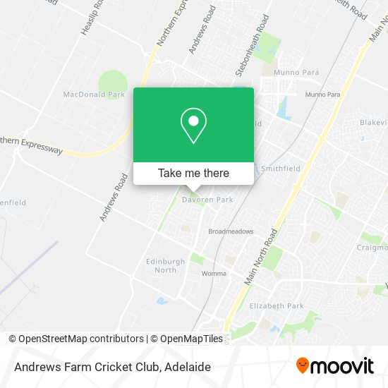 Andrews Farm Cricket Club map