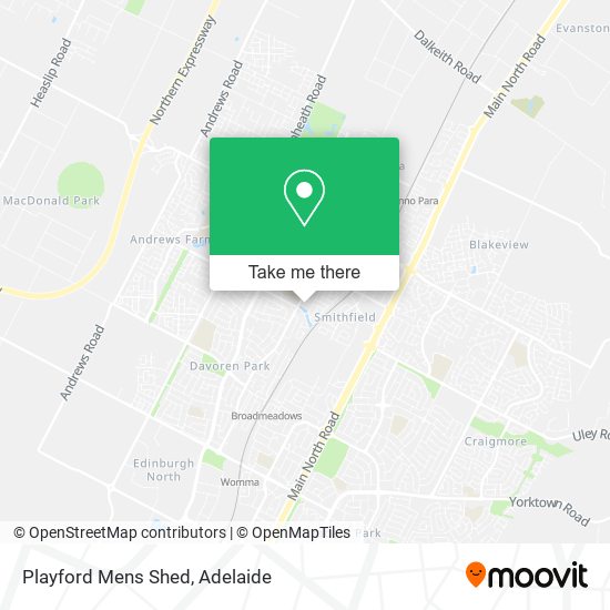 Playford Mens Shed map