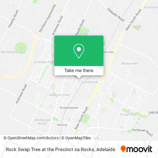 Rock Swap Tree at the Precinct sa Rocks map