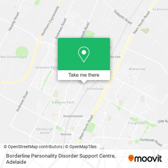 Borderline Personality Disorder Support Centre map