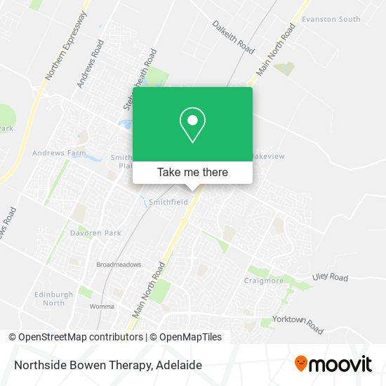 Mapa Northside Bowen Therapy