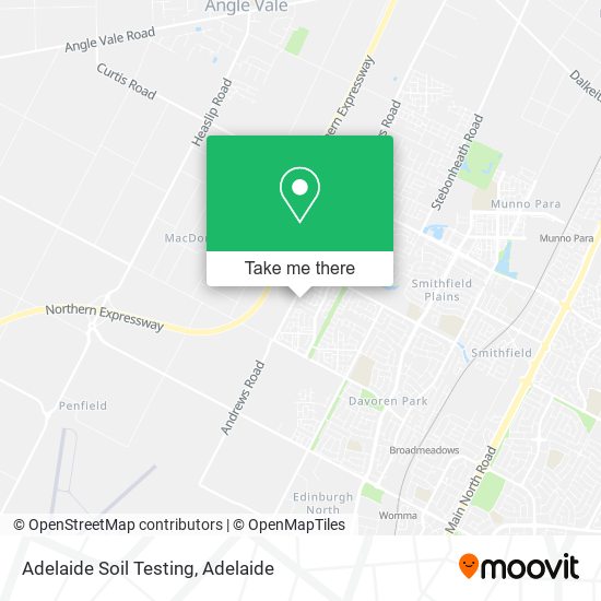 Mapa Adelaide Soil Testing