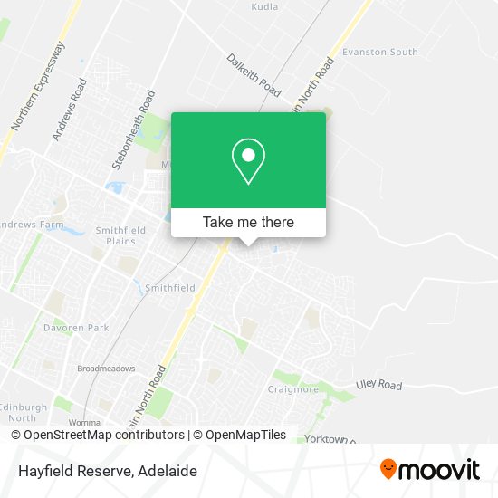 Mapa Hayfield Reserve